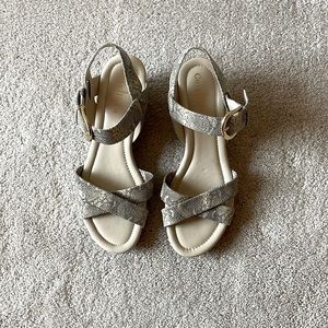Cole Haan, size 8.5, Wedge sandals, Snake Skin style material